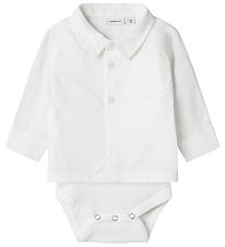 Name It Skjortebody l/æ - NbmNasin - Bright White Name It Skjortebody l/æ - NbmNasin - Bright White