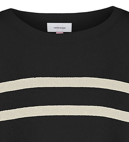 Vero Moda Girl Bluse - VmSaba - Black/Birch Vero Moda Girl Bluse - VmSaba - Black/Birch