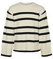 Vero Moda Girl Bluse - VmSaba - Birch/Black Vero Moda Girl Bluse - VmSaba - Birch/Black