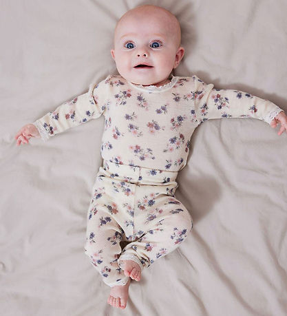 Name It Leggings - Uld - Noos - NmfWang - Snow White m. Hulmønst