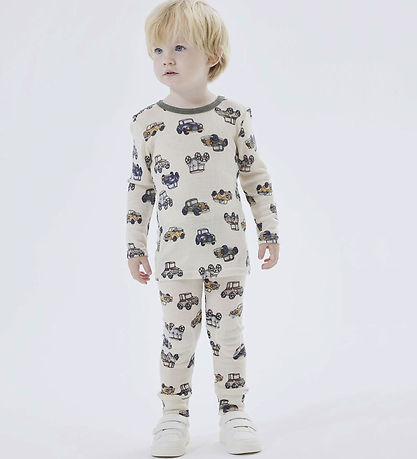 Name It Bluse - Uld - Noos - NmmWang - Snow White m. Biler Name It Bluse - Uld - Noos - NmmWang - Snow White m. Biler