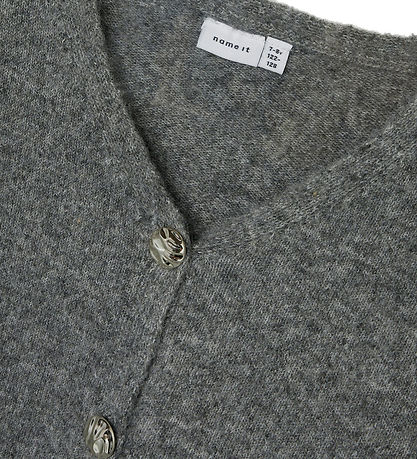 Name It Cardigan - Strik - NkfNacola - Grey Melange