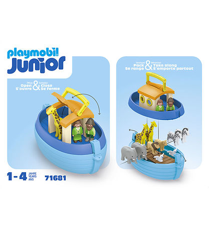 Playmobil Junior - My Take Along Noah's Ark - 71681 - 15 Dele