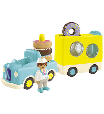 Playmobil Junior - Skør Donut Truck - 71702 - 7 Dele