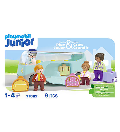 Playmobil Junior - Airport Shuttle Bus - 71682 - 9 Dele Playmobil Junior - Airport Shuttle Bus - 71682 - 9 Dele