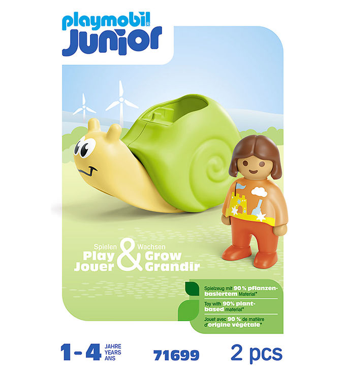 Playmobil Junior - Sneglevippe Med Raslefunk... - 71699 - 2 Dele