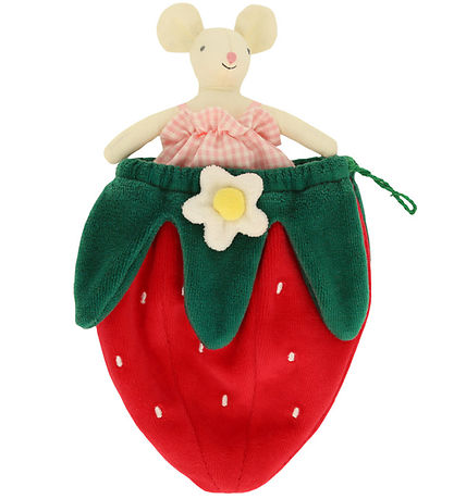 Meri Meri Kuscheltier - 14 cm - Erdbeere Maus