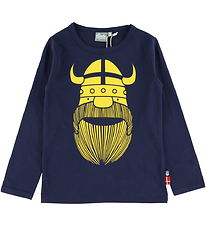 Danefæ Bluse - Organic Danebasic - Dk Navy Erik Danefæ Bluse - Organic Danebasic - Dk Navy Erik