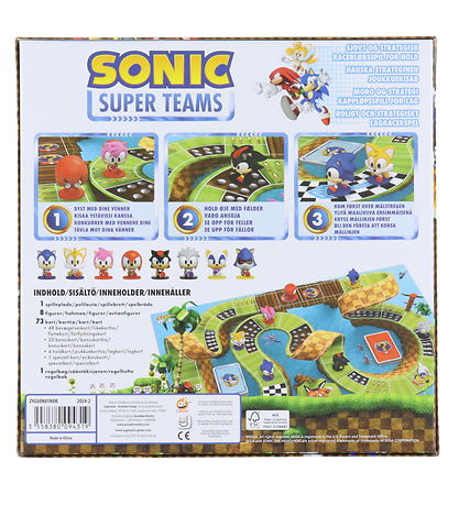 Asmodee - Sonic Brætspil - Sonic Super Teams - Nordic Asmodee - Sonic Brætspil - Sonic Super Teams - Nordic