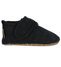 Mikk-Line Slippers - Prewalker Felt - Dark Grey Melange Mikk-Line Slippers - Prewalker Felt - Dark Grey Melange