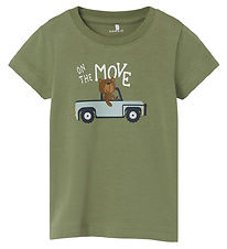 Name It T-shirt - NbmHenroy - Oil Green Name It T-shirt - NbmHenroy - Oil Green
