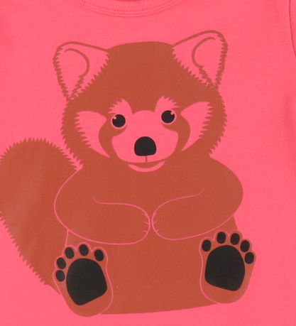 DYR-Cph Kjole - Dyrbirdy - Bright Pink Full Rød Panda