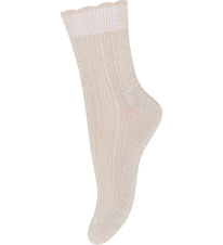 MP Strømper - Bambus - Celosia Glitter - Ecru MP Strømper - Bambus - Celosia Glitter - Ecru