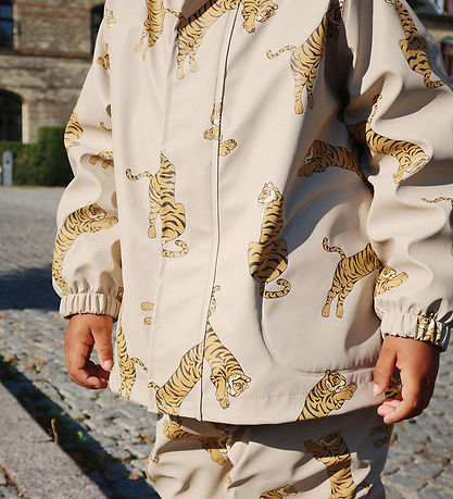 Konges Sløjd Regntøj m. Seler - Fleecefor - PU - Tiger Konges Sløjd Regntøj m. Seler - Fleecefor - PU - Tiger