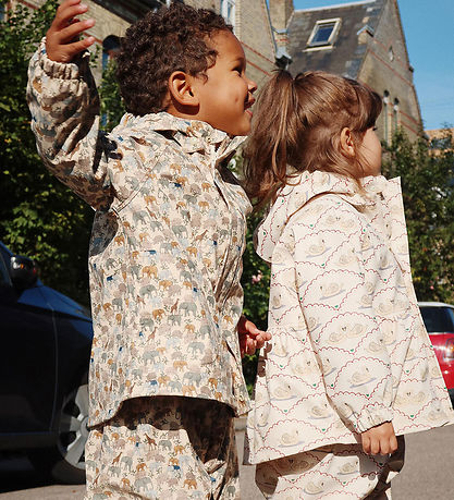 Konges Sløjd Regntøj m. Seler - Fleecefor - PU - Safari Konges Sløjd Regntøj m. Seler - Fleecefor - PU - Safari