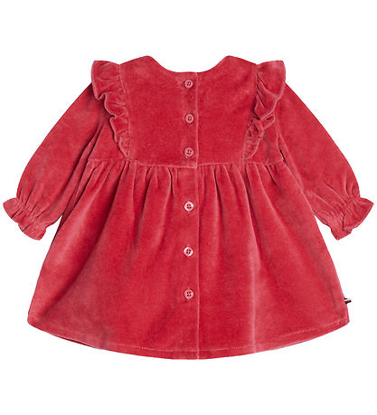 Tommy Hilfiger Kjole - Velour - Heritage Pink