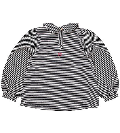 Copenhagen Colors Bluse - Navy/Cream Stripe