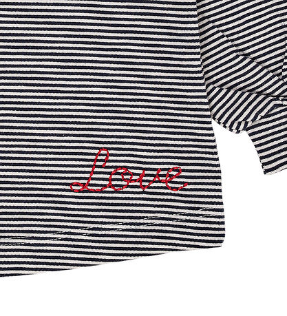 Copenhagen Colors Bluse - Navy/Cream Stripe