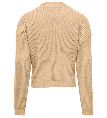 Kids Only Cardigan - Strik - KogMandy - Beige