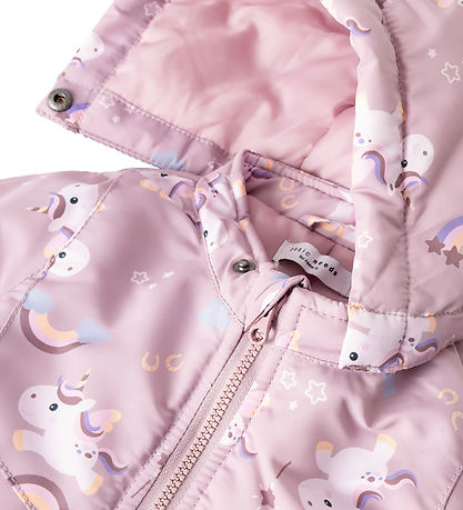 Name It Dynejakke - NbdMaxi - Mauve Shadows/Unicorn Name It Dynejakke - NbdMaxi - Mauve Shadows/Unicorn