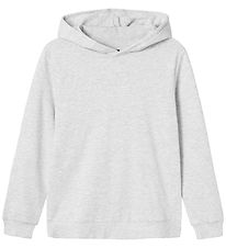 LMTD Hættetrøje - Noos - NlnNizu - Light Grey Melange LMTD Hættetrøje - Noos - NlnNizu - Light Grey Melange