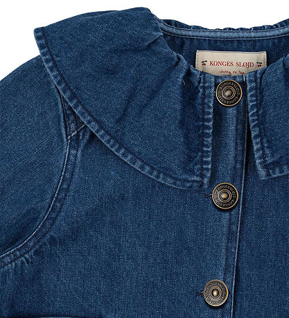 Konges Sløjd Skjorte - Magot - Denim Blue Cherry Konges Sløjd Skjorte - Magot - Denim Blue Cherry
