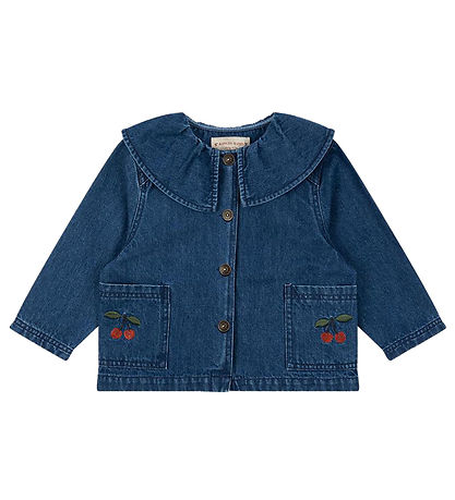 Konges Sløjd Skjorte - Magot - Denim Blue Cherry Konges Sløjd Skjorte - Magot - Denim Blue Cherry