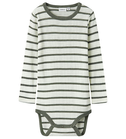 Name It Body l/æ - Uld - NmmWang - Snow White/Mulled Basil Name It Body l/æ - Uld - NmmWang - Snow White/Mulled Basil