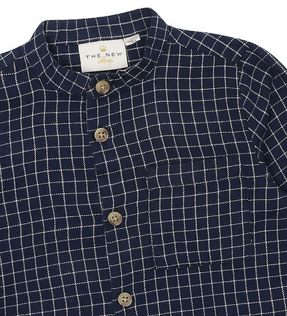 The New Skjorte - TnsLoke - Navy Blazer Check