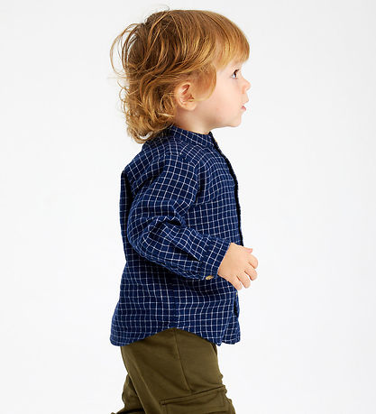 The New Skjorte - TnsLoke - Navy Blazer Check