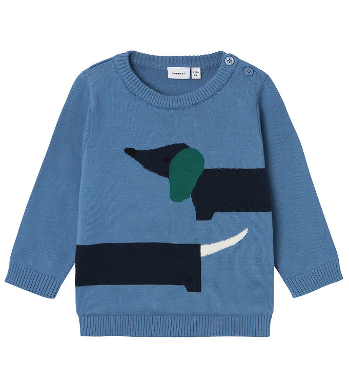 Name It Bluse - Strik - NbmKavin - Coronet Blue