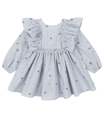 Konges Sløjd Kjole - Evia - Cherry Blue Coeur Konges Sløjd Kjole - Evia - Cherry Blue Coeur
