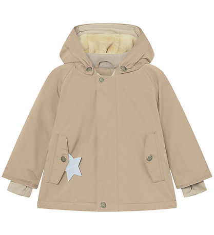 Mini A Ture Vinterjakke - Matwally Fleece - Savannah Tan