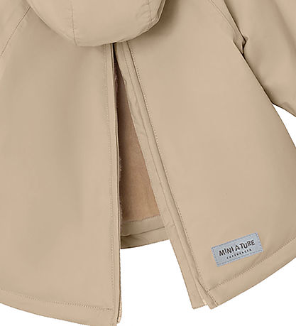 Mini A Ture Vinterjakke - Babywen Fleece - Savannah Tan