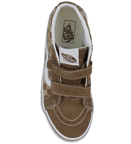Vans Sko - SK8-Mid Reissue V Neutral - Checkerboard Brown/White Vans Sko - SK8-Mid Reissue V Neutral - Checkerboard Brown/White