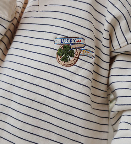 Konges Sløjd Sweatshirt - Amio - Antique White/Ombre Blue Konges Sløjd Sweatshirt - Amio - Antique White/Ombre Blue