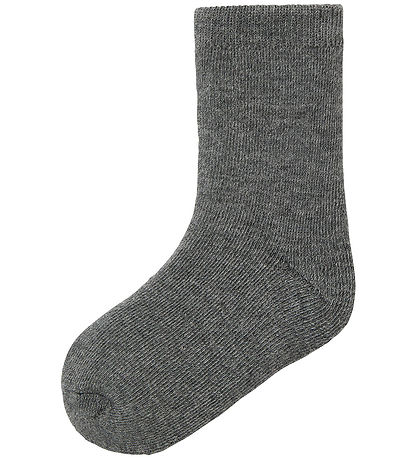 Name It Strømper - Uld/Bomuld - NmmWaksi - Dark Grey Melange