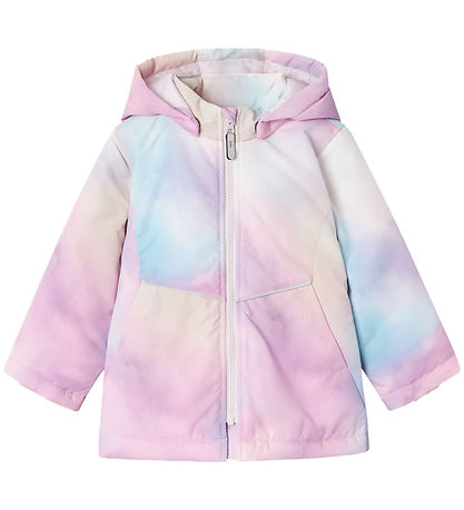 Name It Dynejakke - NmfMaxi - Orchid Ice/Tie Dye
