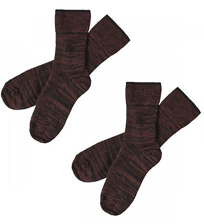 FUB Strømper - 2-pak - Dark Navy/Clay FUB Strømper - 2-pak - Dark Navy/Clay