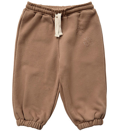Sofie Schnoor Sweatpants - Cashew Brown m. Print