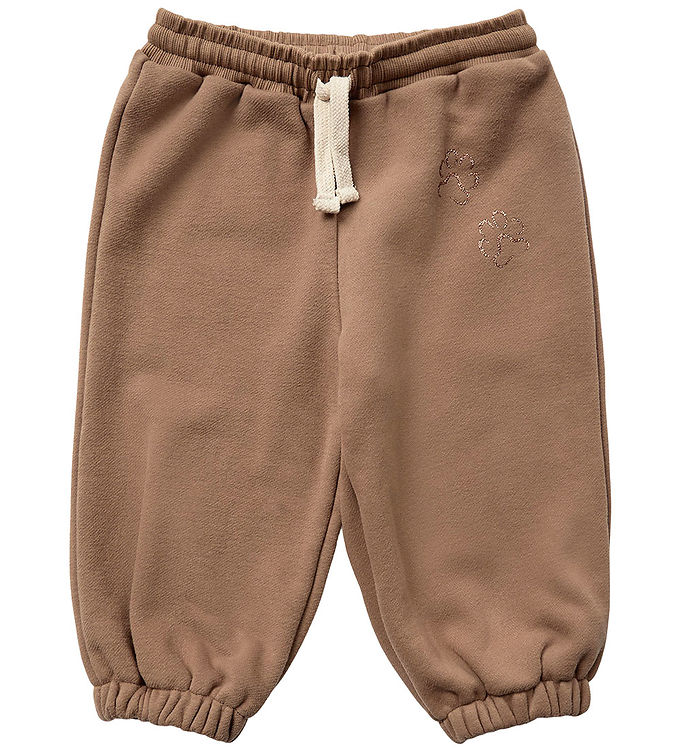 Sofie Schnoor Sweatpants - Cashew Brown m. Print