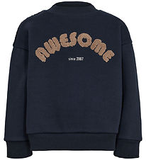 Sofie Schnoor Sweatshirt - Dark Blue m. Print Sofie Schnoor Sweatshirt - Dark Blue m. Print