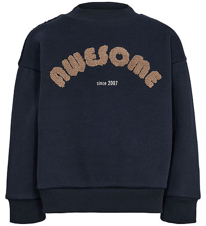 Sofie Schnoor Sweatshirt - Dark Blue m. Print Sofie Schnoor Sweatshirt - Dark Blue m. Print
