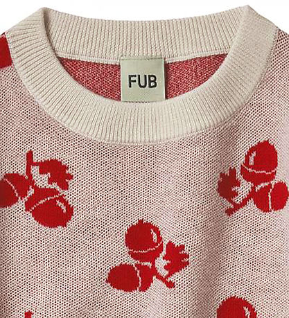FUB Bluse - Uld - Acorn - Ecru/Red FUB Bluse - Uld - Acorn - Ecru/Red