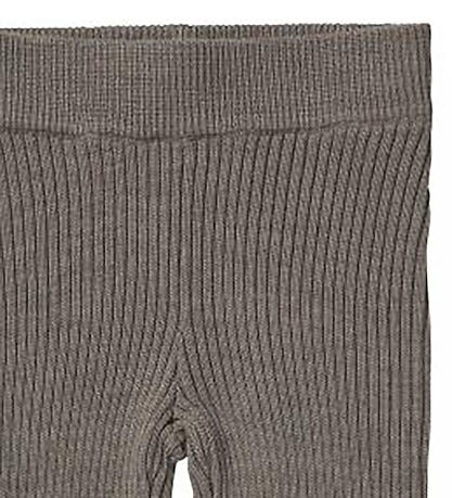 FUB Leggings - Uld - Rib - Hazel Melange