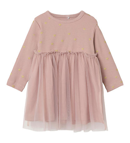 Name It Kjole - Noos - NbfNadja - Deauville Mauve m. Hjerter Name It Kjole - Noos - NbfNadja - Deauville Mauve m. Hjerter