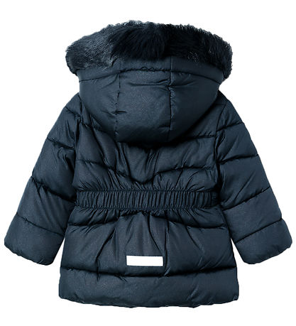 Name It Dynejakke - NmfMerethe - Glitter - Dark Saphhire