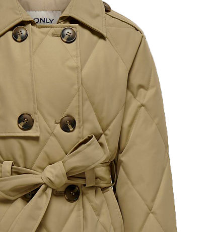 Kids Only Dynejakke - Quilted - KogMauda - Petrified Oak Kids Only Dynejakke - Quilted - KogMauda - Petrified Oak