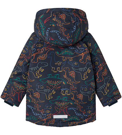 Name It Dynejakke - NmmMax - Dark Sapphire/Dino Line
