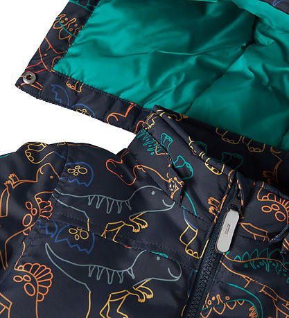 Name It Dynejakke - NmmMax - Dark Sapphire/Dino Line